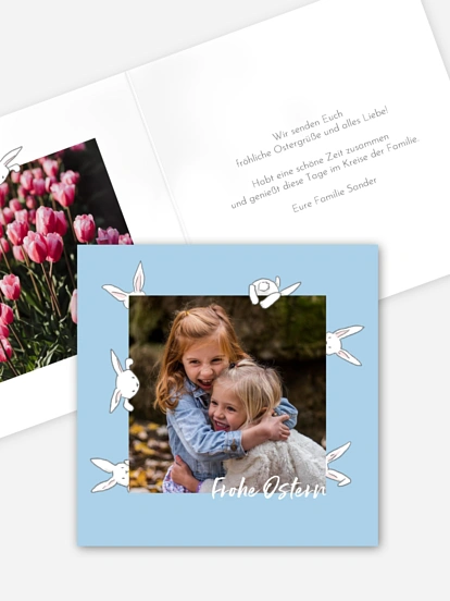 Osterkarte Versteckspiel