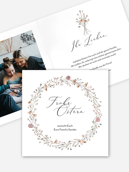 Osterkarte Frühlingsgefühle