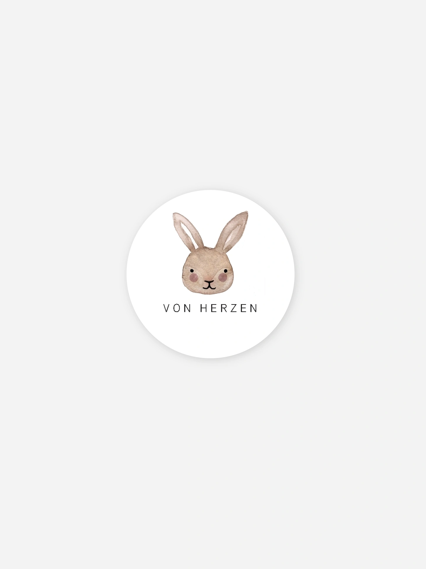 Aufkleber Geburt Bunny