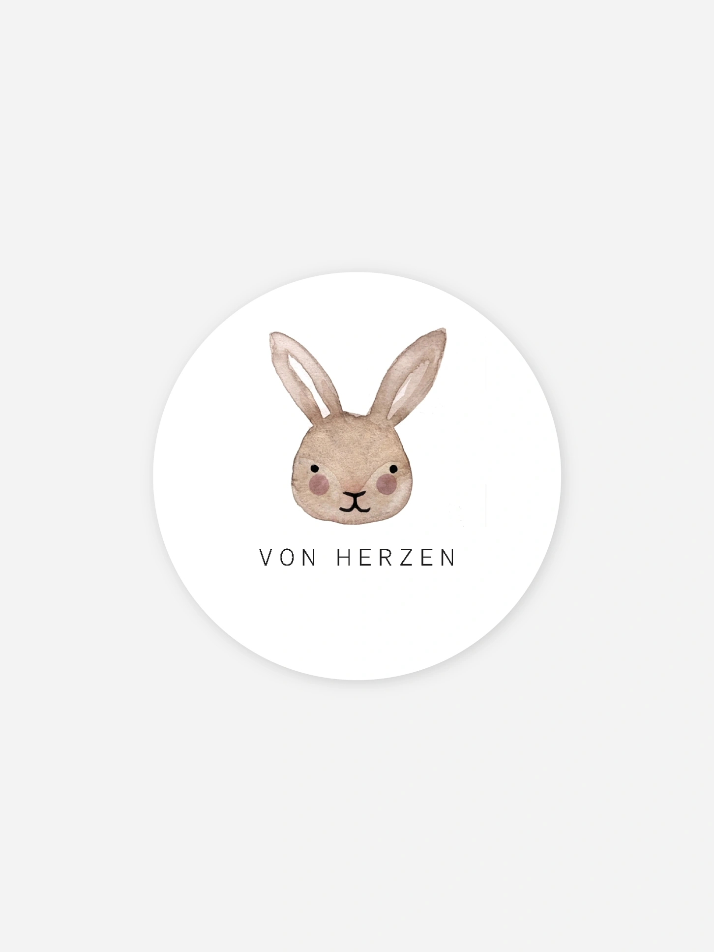 Aufkleber Geburt Bunny