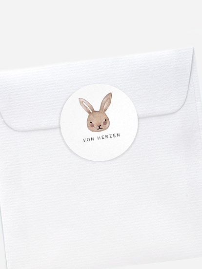 Aufkleber Geburt Bunny