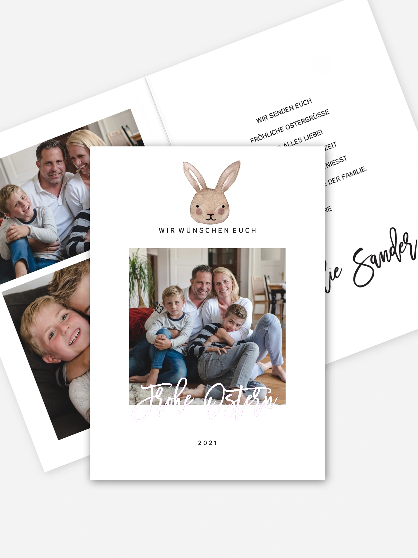 Osterkarte Bunny