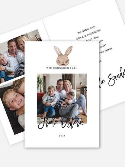 Osterkarte Bunny