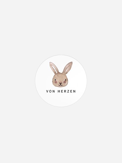 Aufkleber Ostern Bunny