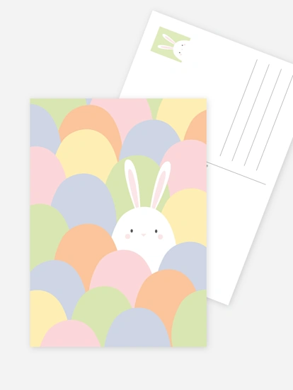 Osterkarte Kleines Häschen