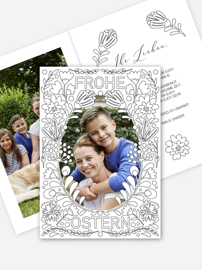 Osterkarte Ostermandala