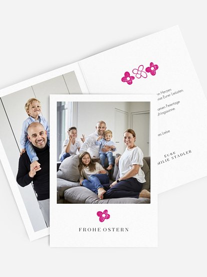 Osterkarte Oster Stempel