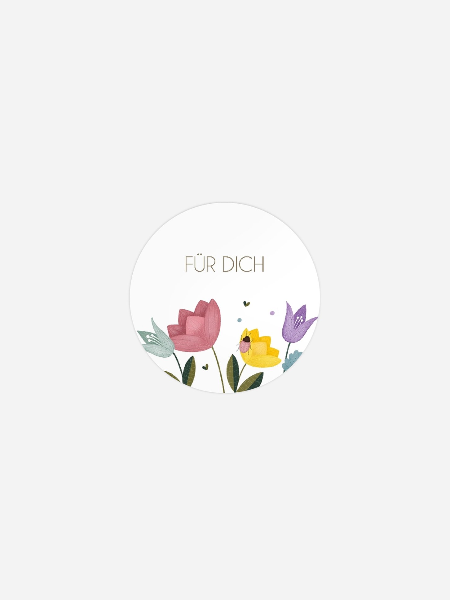 Aufkleber Ostern Wildblumen