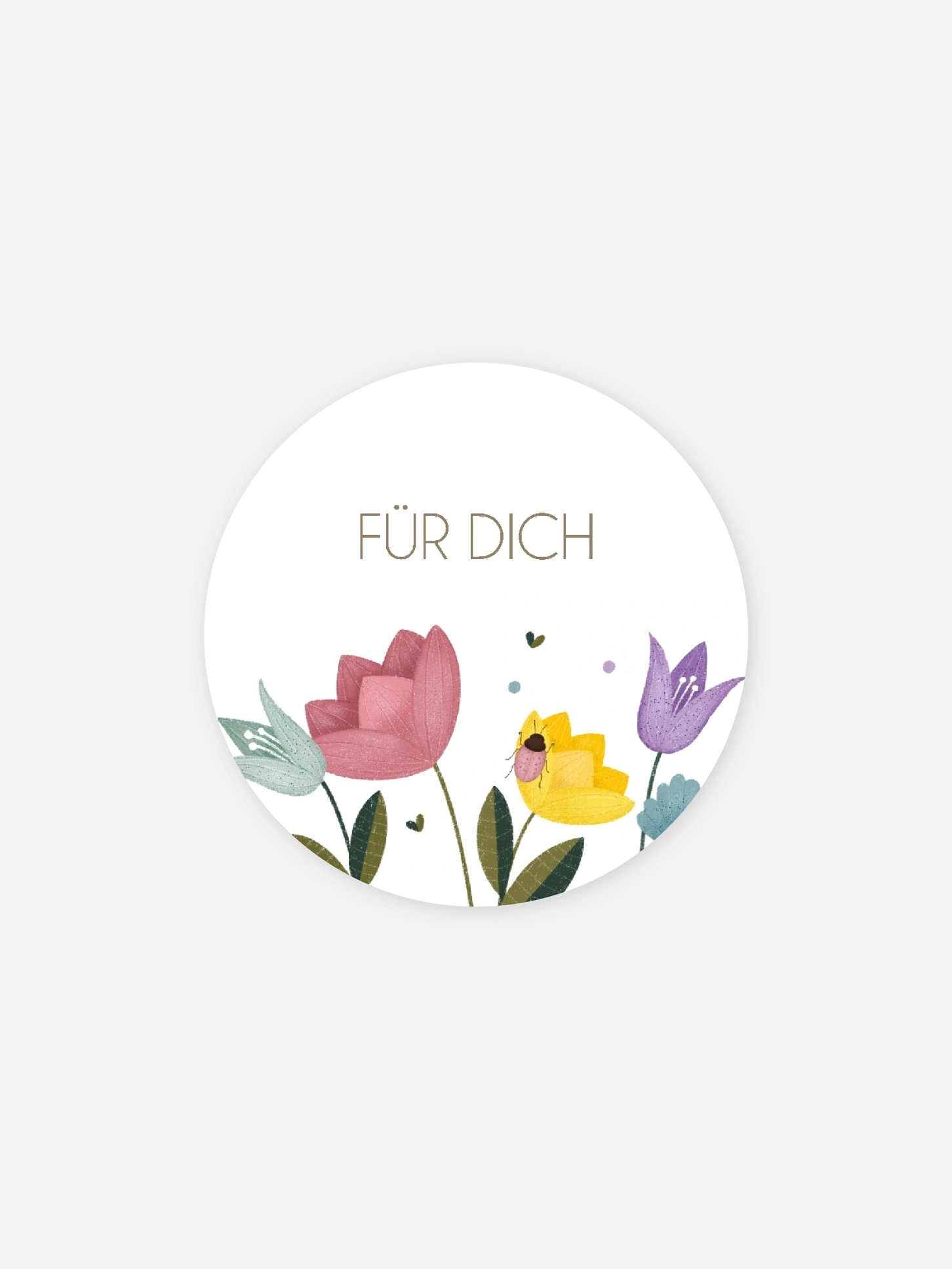 Aufkleber Ostern Wildblumen