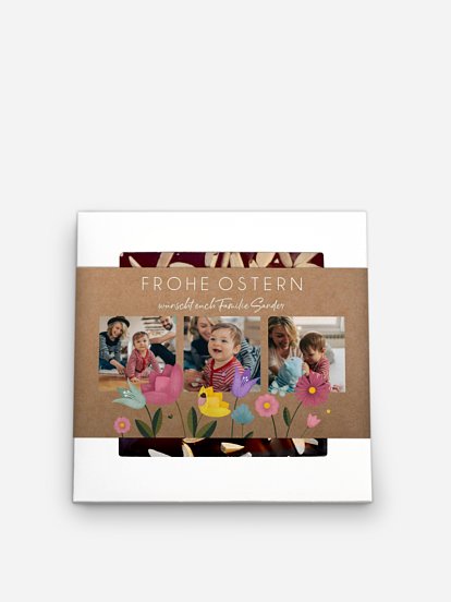 Schokolade Ostern Wildblumen