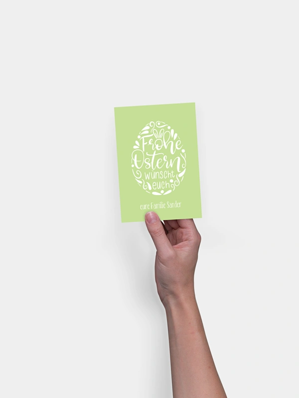 Osterkarte Handlettering Ei