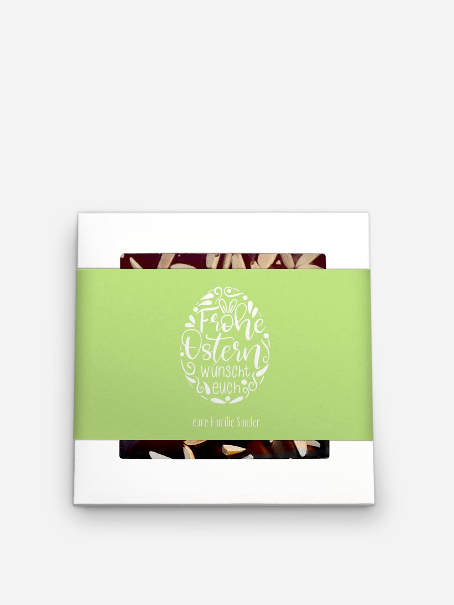 Schokolade Ostern Handlettering Ei