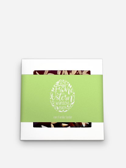 Schokolade Ostern Handlettering Ei
