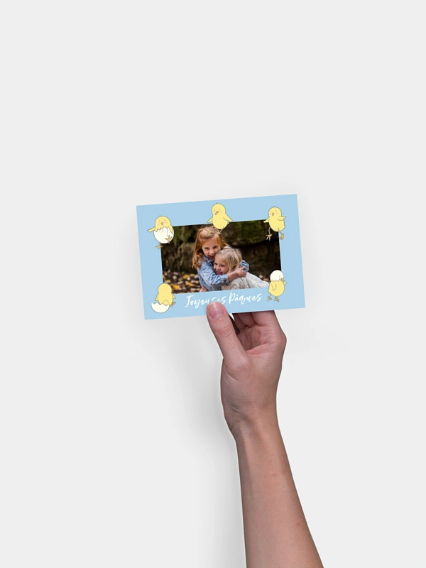 Carte de Pâques Poussins de pâques