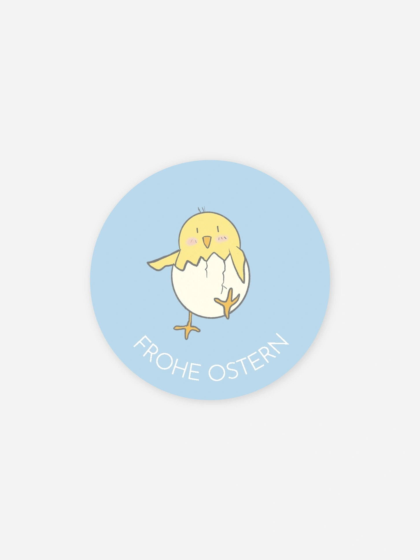 Aufkleber Ostern Versteckspiel mit Küken