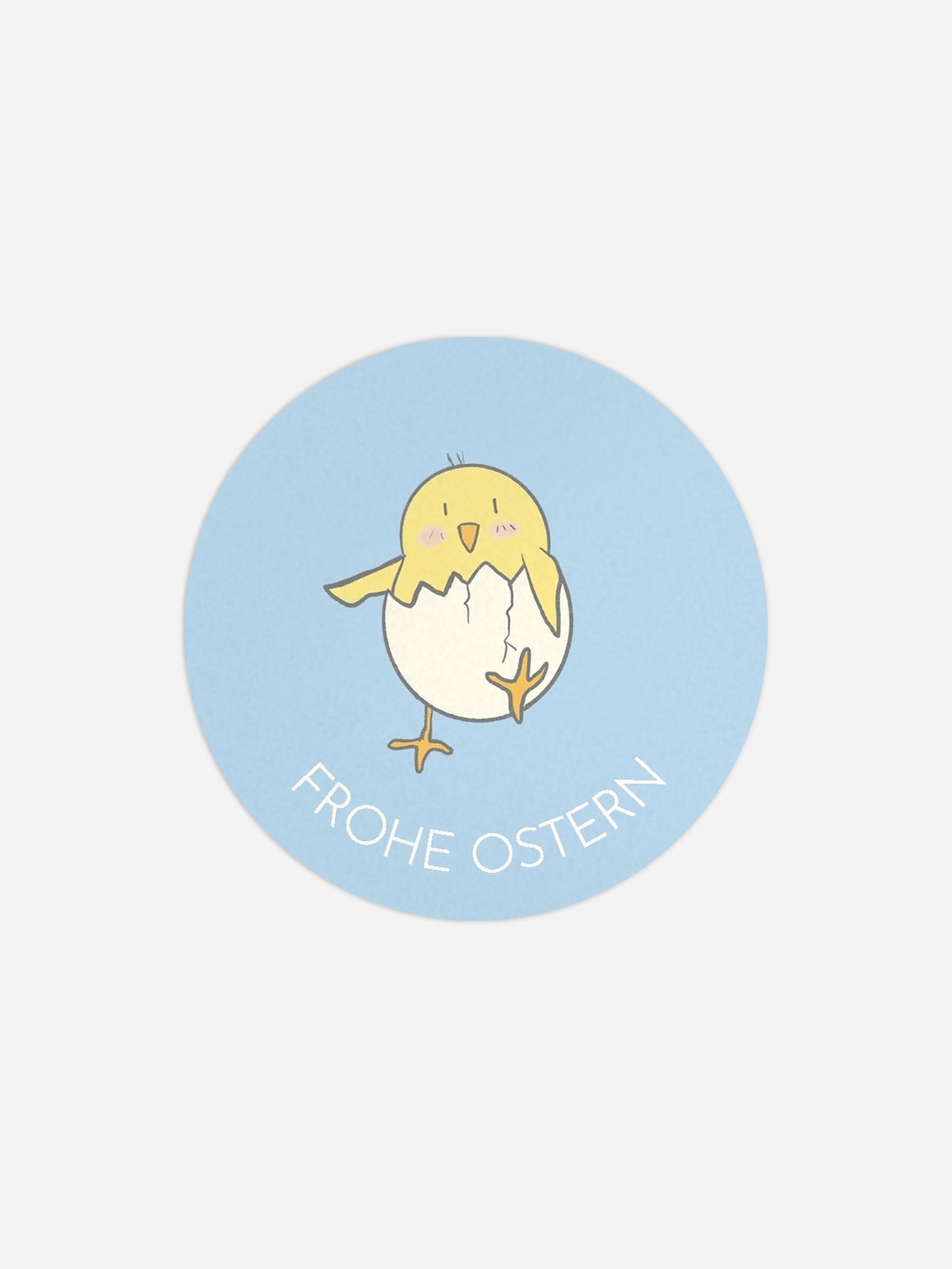 Aufkleber Ostern Versteckspiel mit Küken