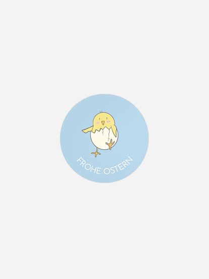 Aufkleber Ostern Versteckspiel mit Küken