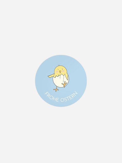 Aufkleber Ostern Versteckspiel mit Küken