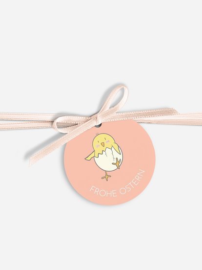 Geschenkeanhänger Versteckspiel mit Küken