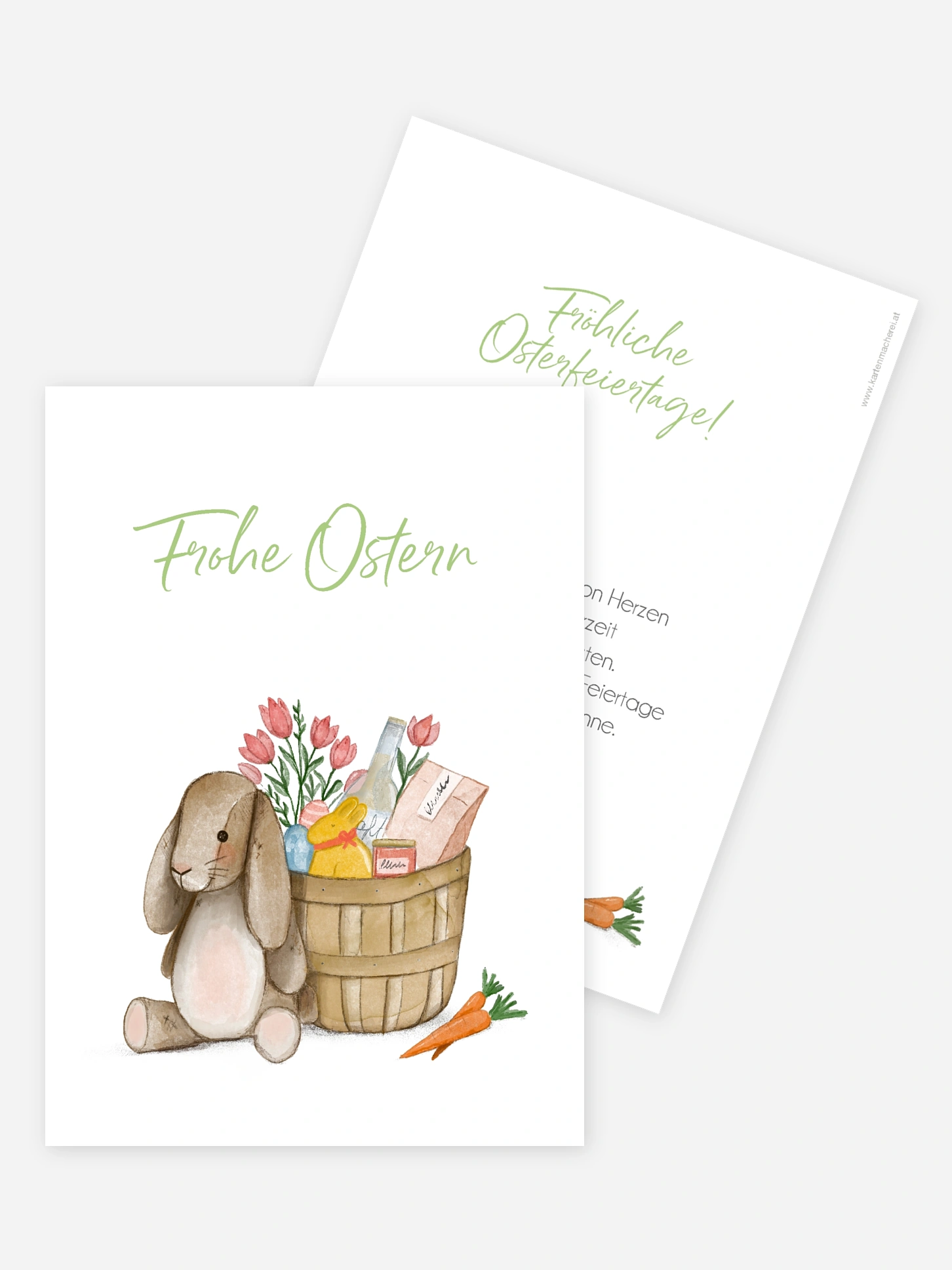 Osterkarte Geschenkkorb