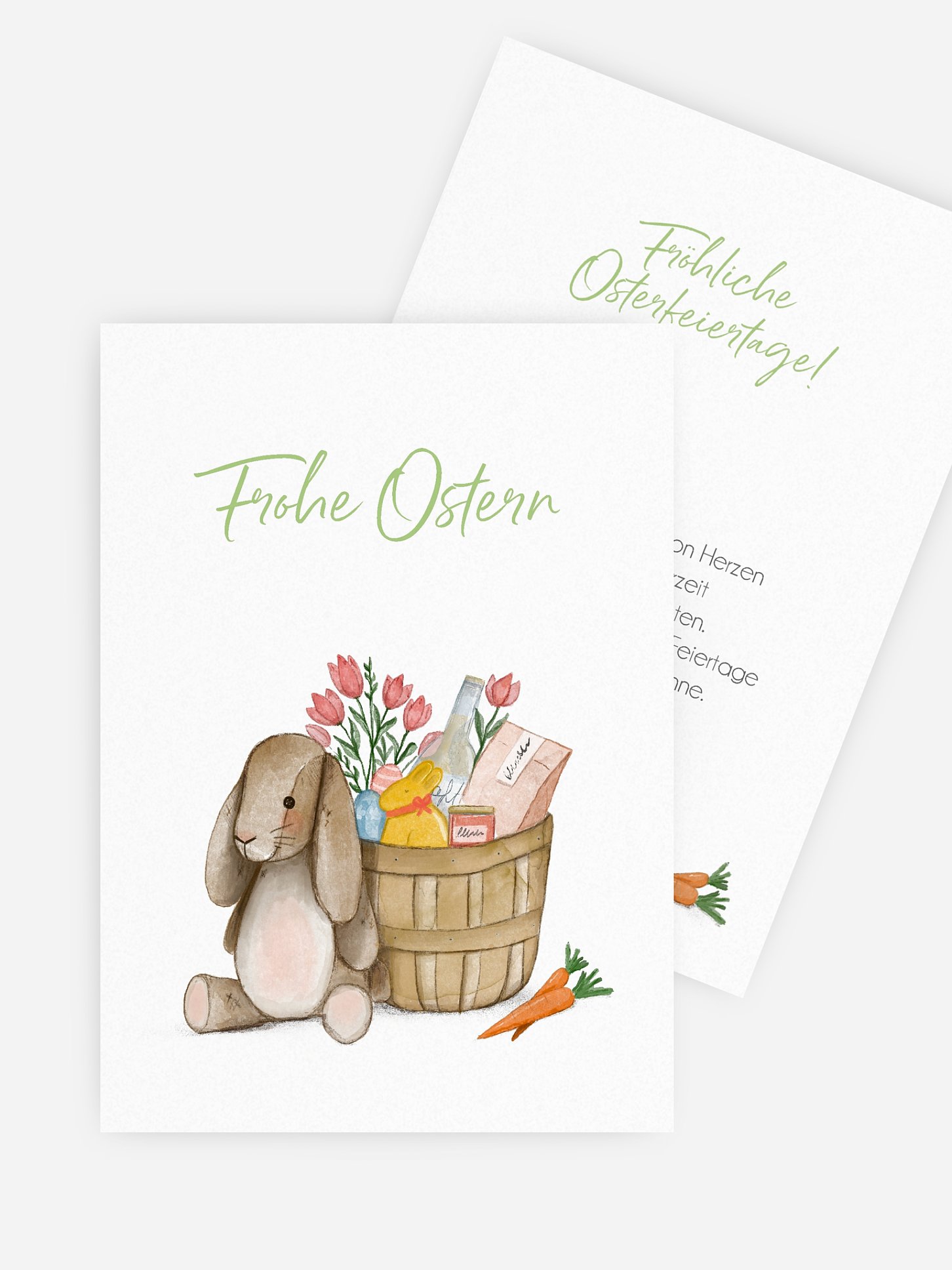 Osterkarte Geschenkkorb