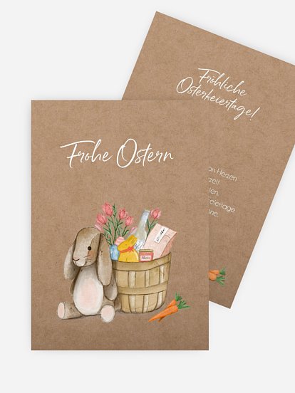 Osterkarte Geschenkkorb