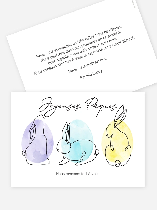 Lapins dessinés