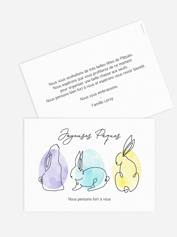 Lapins dessinés