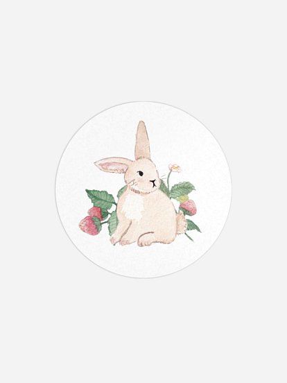 Aufkleber Ostern Häschenwiese
