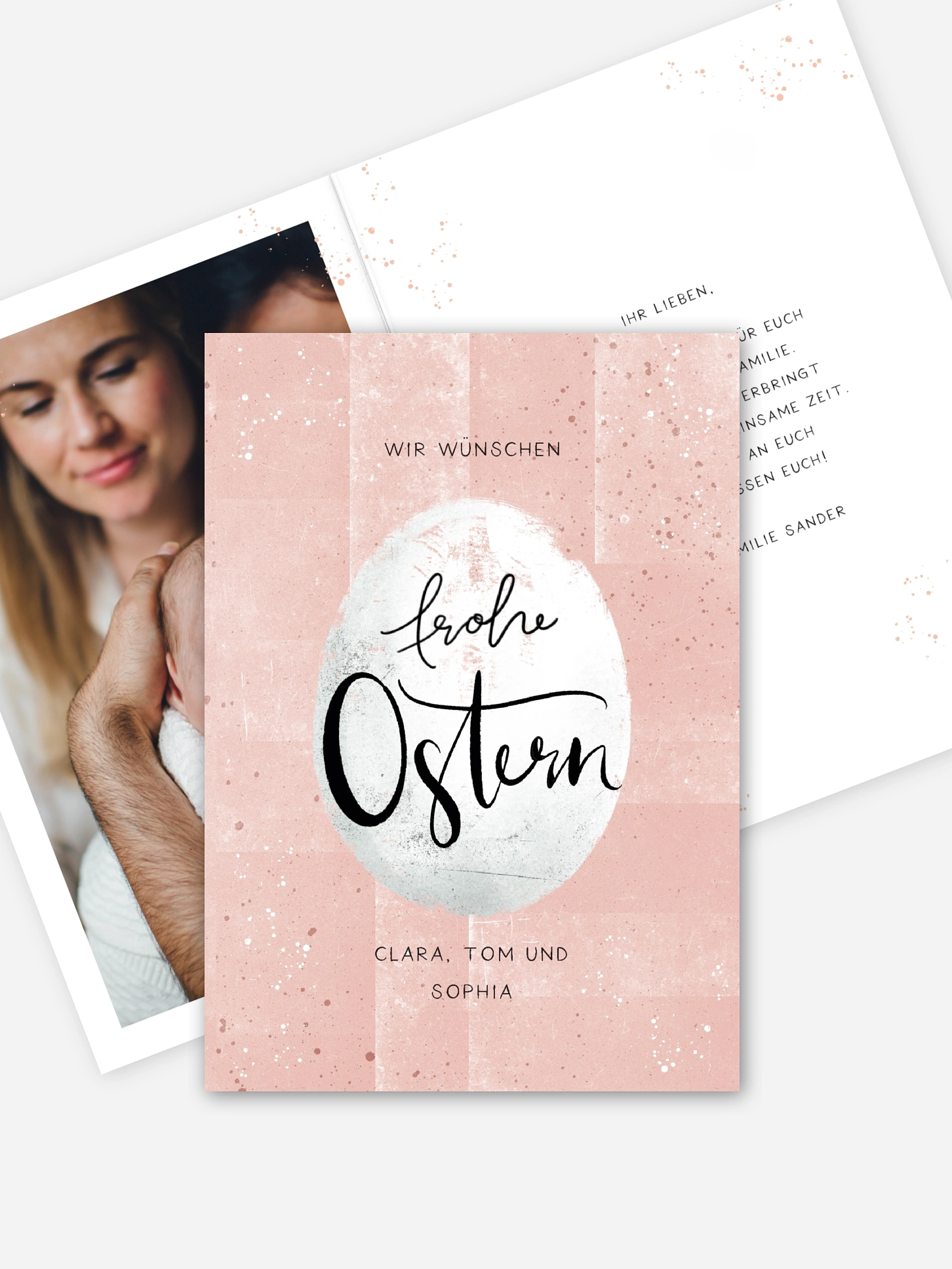 Osterkarte Modern Easter