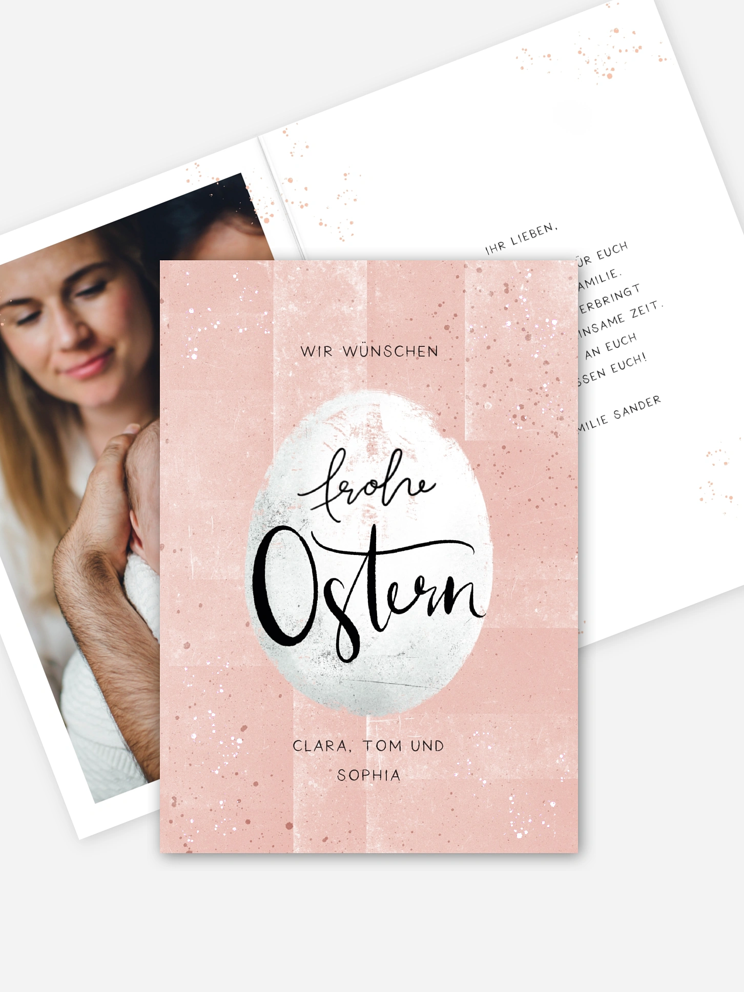 Osterkarte Modern Easter