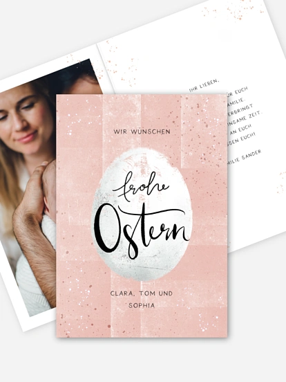 Osterkarte Modern Easter