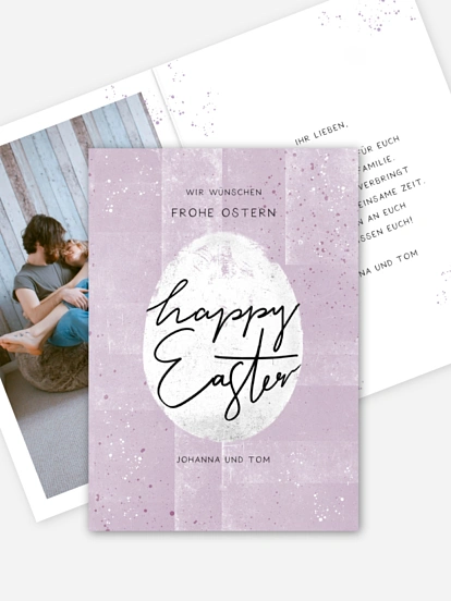 Osterkarte Modern Easter