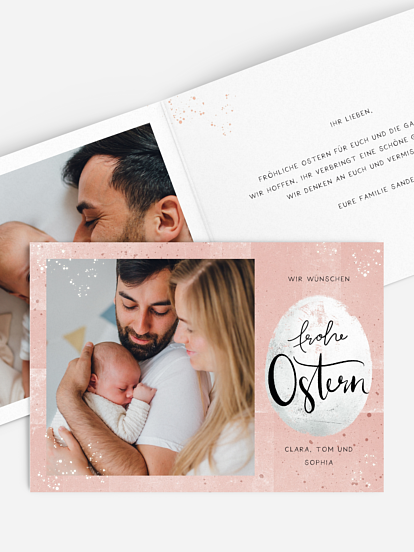 Osterkarte Modern Easter