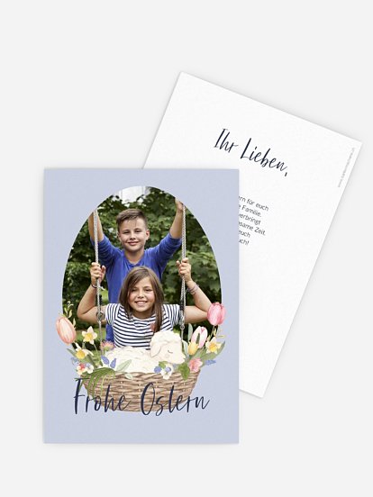 Osterkarte Osterlamm