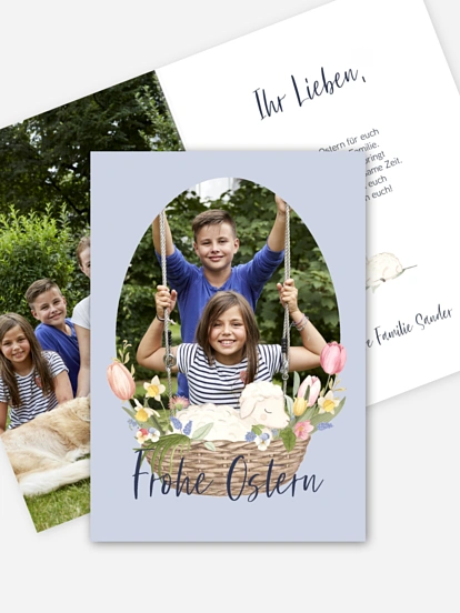 Osterkarte Osterlamm