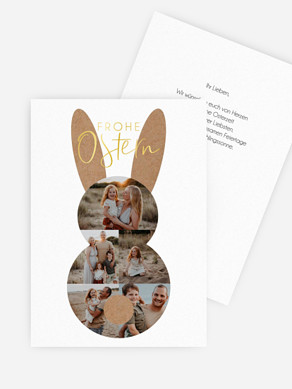 Osterkarte Fotohäschen