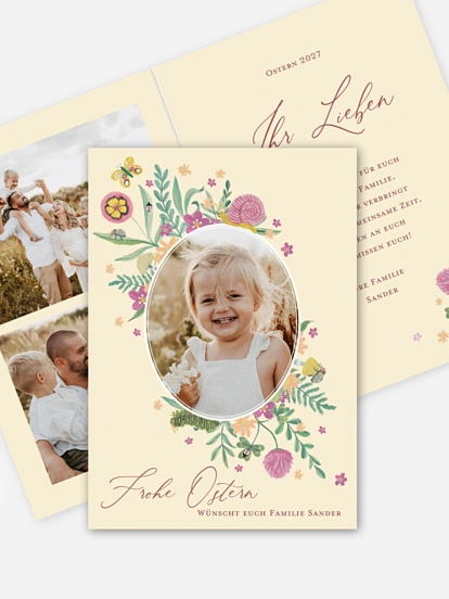 Osterkarte Kindheitsgarten