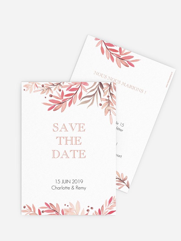 Save the date Feuilles de saison