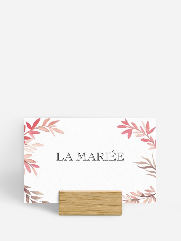 Marque-place mariage Feuillage de saison