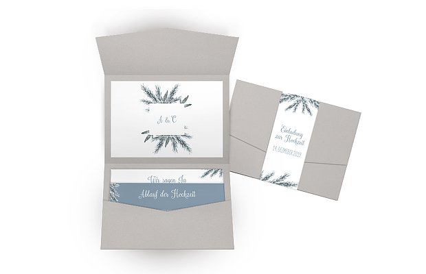 Hochzeitseinladung Painted Pine