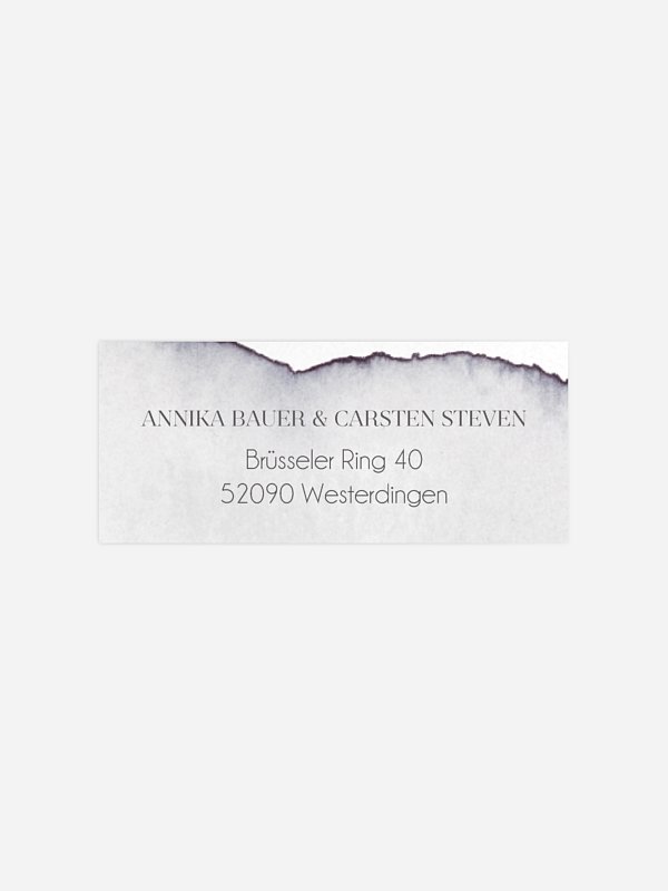 Absenderaufkleber Hochzeit Ombre Premium