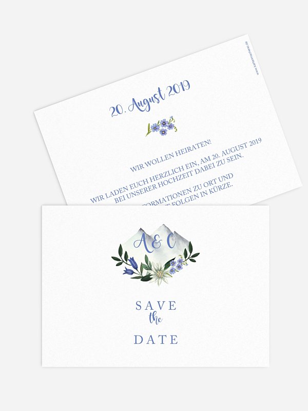 Save-the-Date Karte Monte Bella