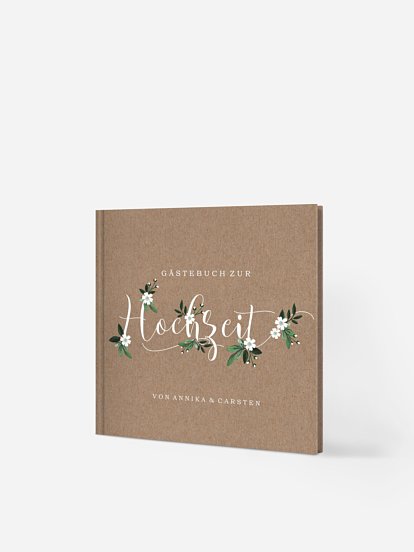 Gästebuch Rustic Flowers