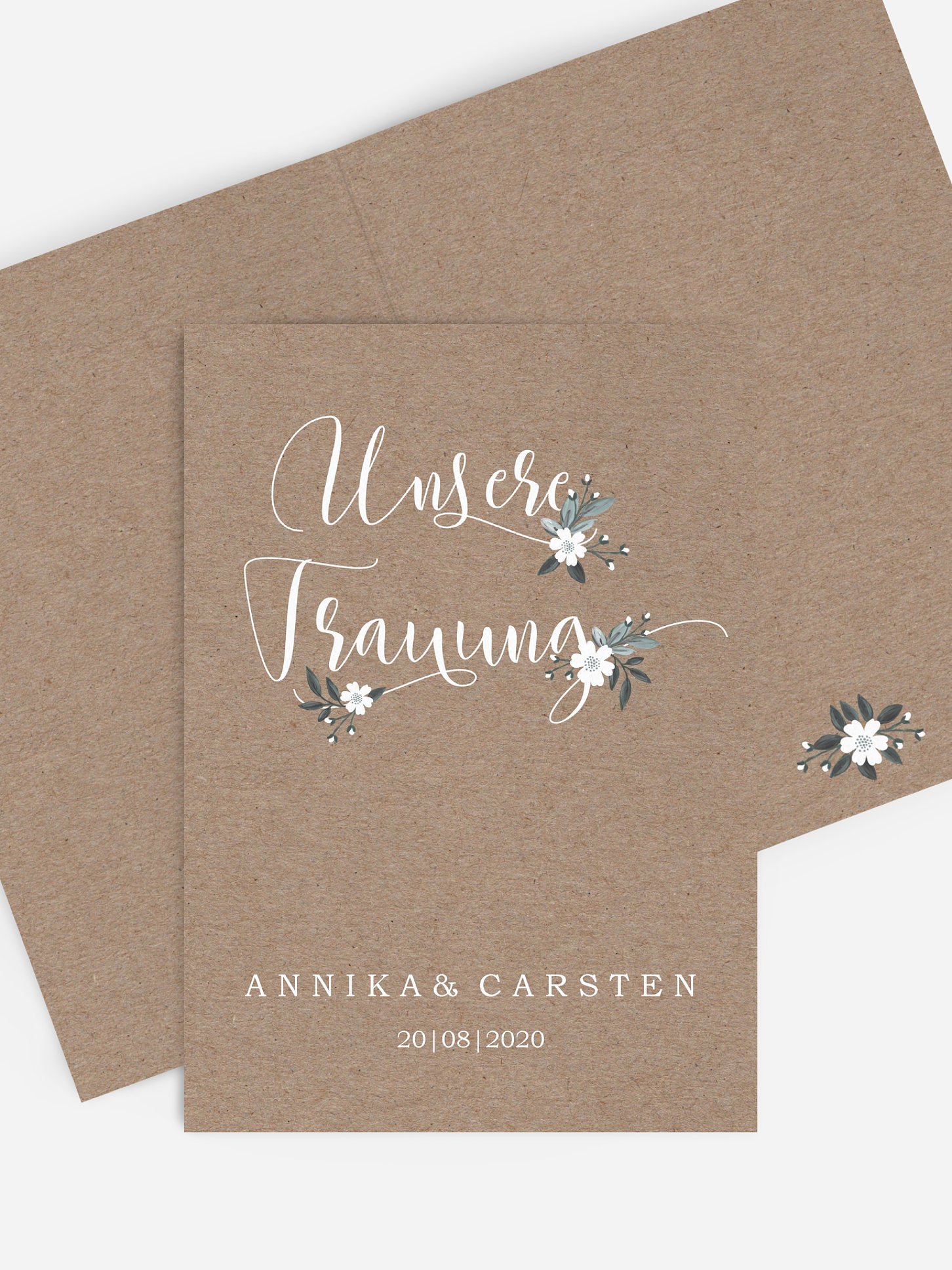 Kirchenheft Hochzeit Rustic Flowers