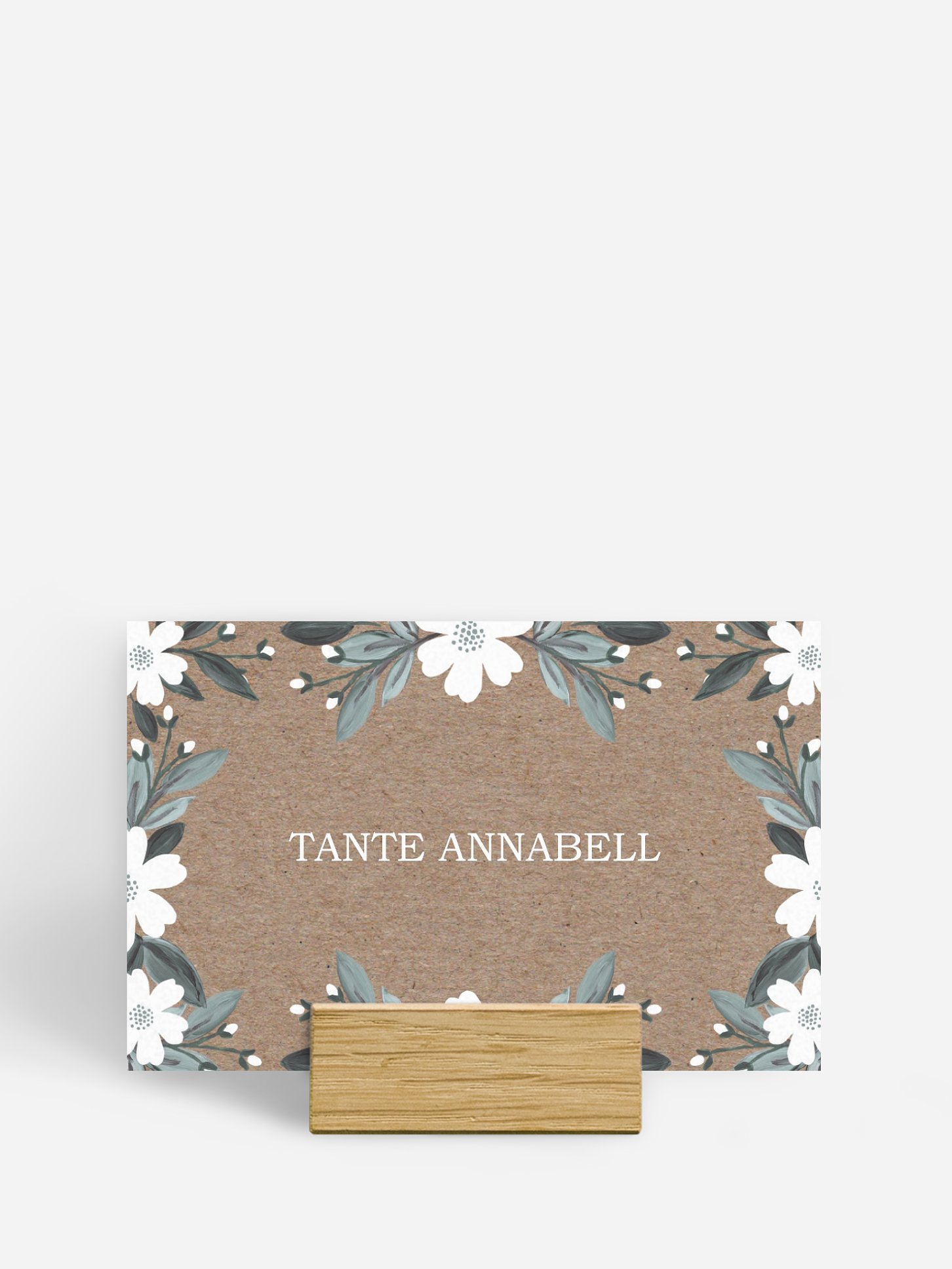 Tischkarte Hochzeit Rustic Flowers