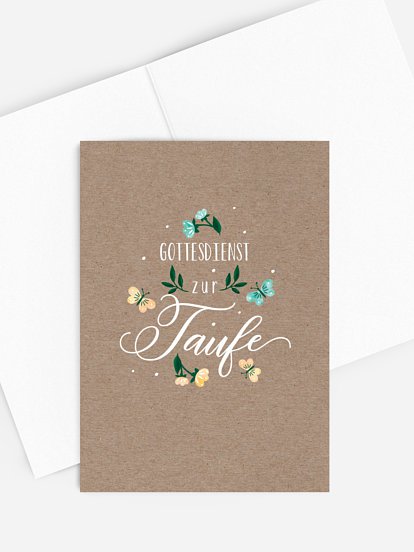Kirchenheft Taufe Papillon