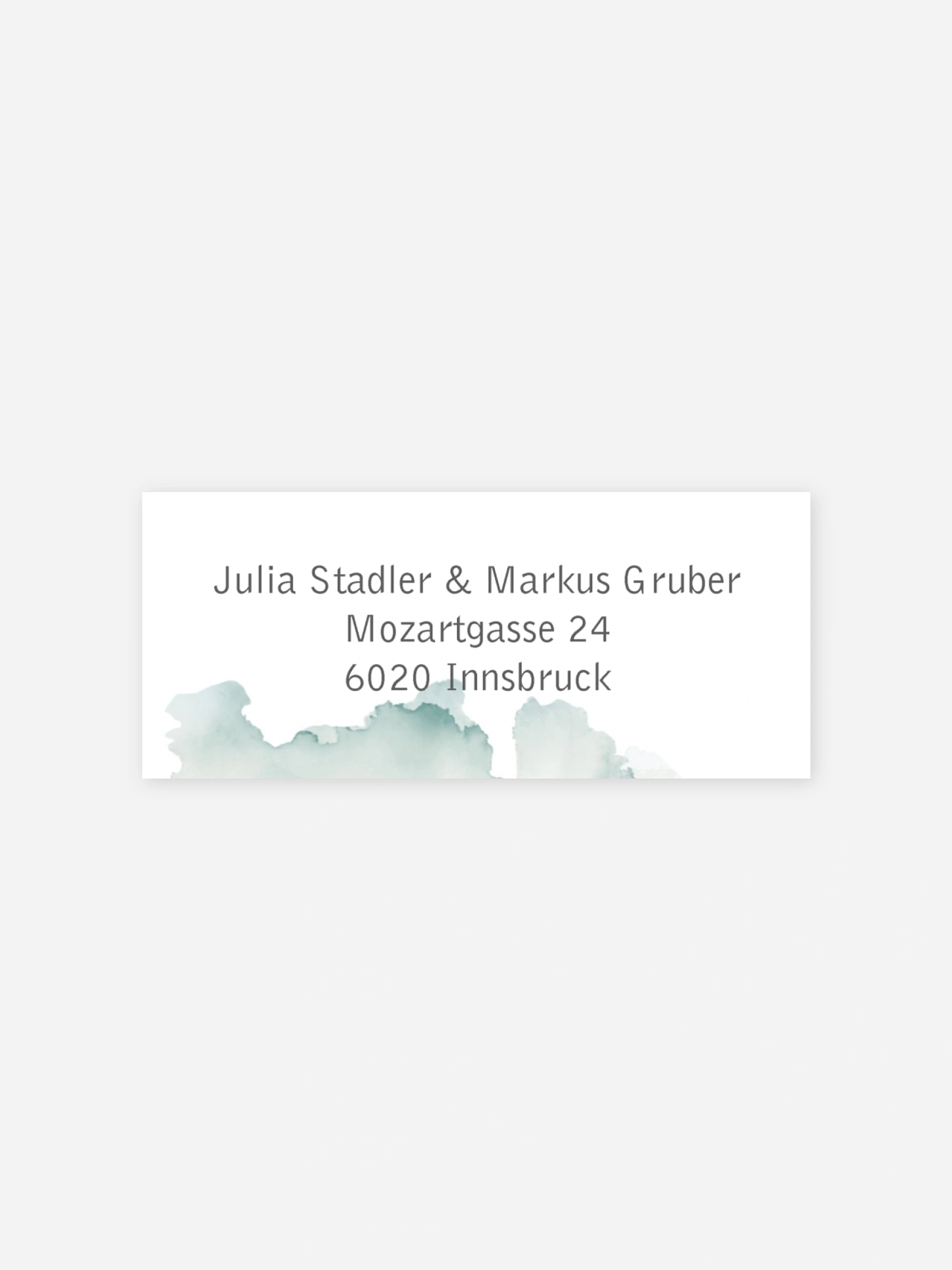Absenderaufkleber Hochzeit Bella Premium