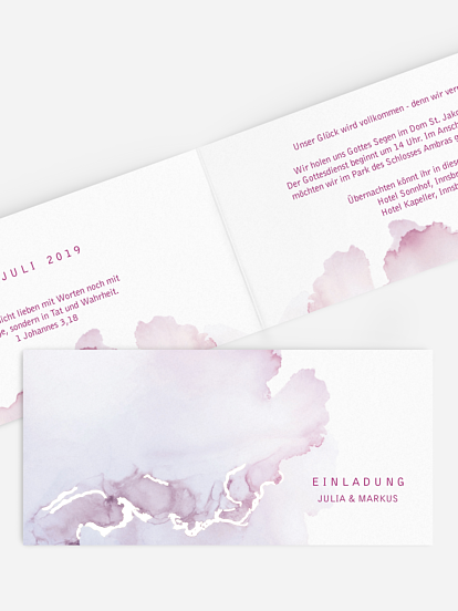 Hochzeitseinladung Bella Premium