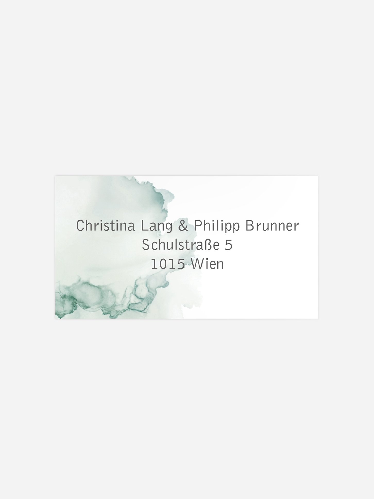 Empfängeraufkleber Hochzeit Bella Premium